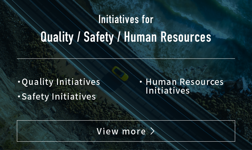Initiatives for Quality / Safety / Human Resources