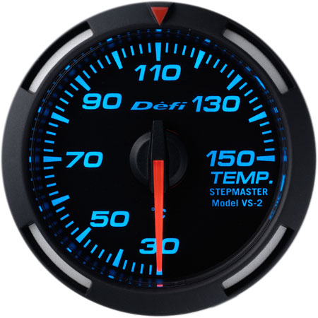 Defi Racer Gauge 52mm ブルー 圧力計 / 温度計