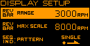 REV BAR scale range setting