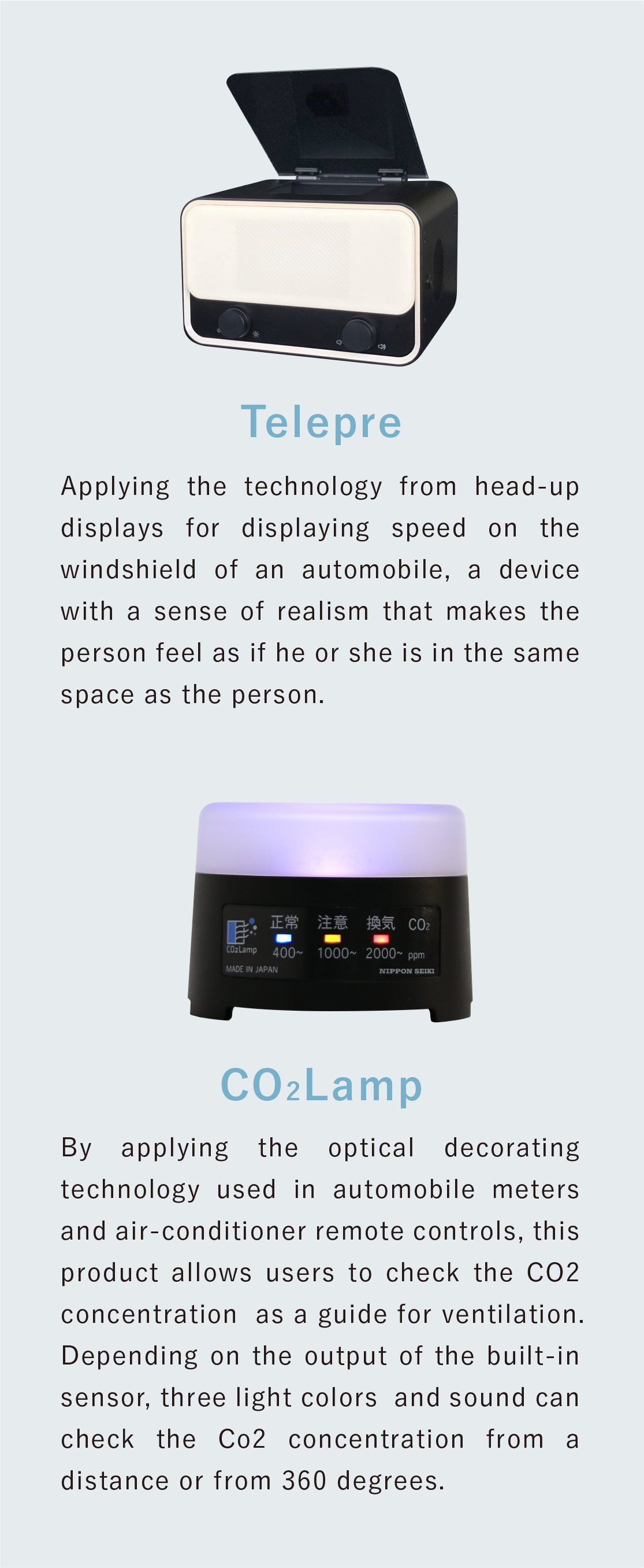 Telepre/CO2Lamp